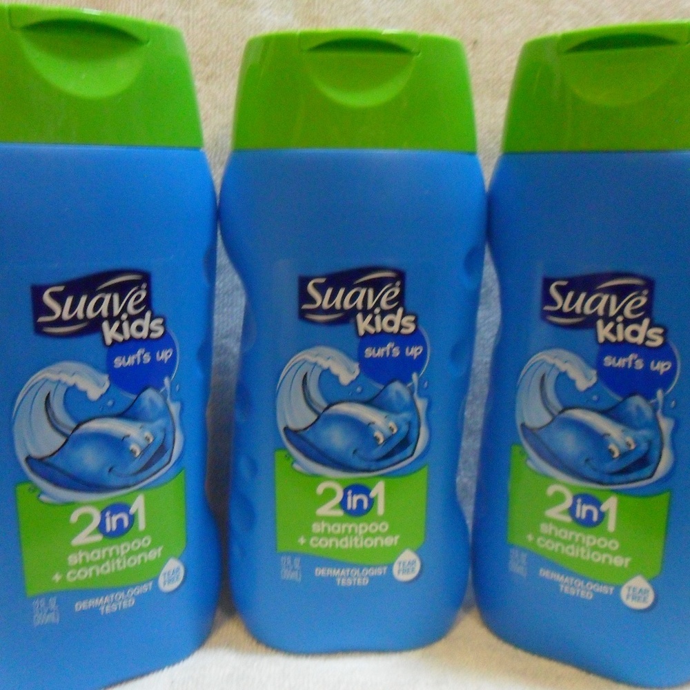3x Suave Kids 2-in-1 Shampoo Conditioner Surf's Up